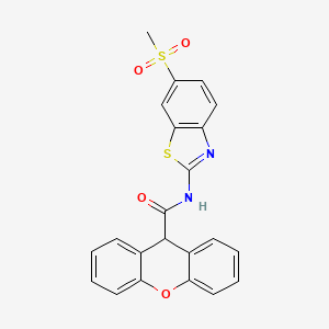 N-(6-methanesulfonyl-1,3-benzothiazol-2-yl)-9H-xanthene-9-carboxamide