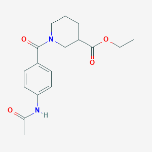 Ethyl 1-(4-acetamidobenzoyl)piperidine-3-carboxylate