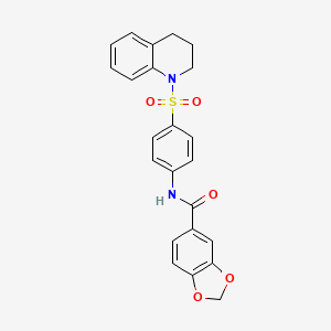 N-[4-(3,4-dihydroquinolin-1(2H)-ylsulfonyl)phenyl]-1,3-benzodioxole-5-carboxamide