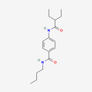 molecular formula C17H26N2O2 B11168463 N-butyl-4-[(2-ethylbutanoyl)amino]benzamide 