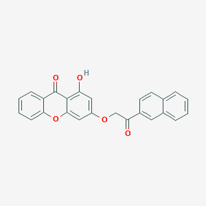 molecular formula C25H16O5 B11168467 1-hydroxy-3-[2-(2-naphthyl)-2-oxoethoxy]-9H-xanthen-9-one 