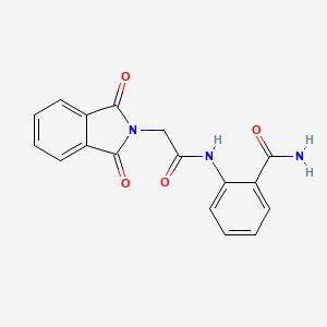 2-{[(1,3-dioxo-1,3-dihydro-2H-isoindol-2-yl)acetyl]amino}benzamide