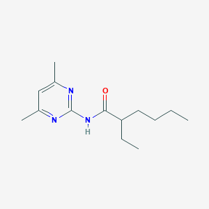 molecular formula C14H23N3O B11168501 N-(4,6-dimethylpyrimidin-2-yl)-2-ethylhexanamide 