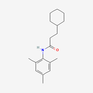 3-cyclohexyl-N-(2,4,6-trimethylphenyl)propanamide