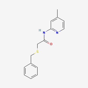 2-(benzylsulfanyl)-N-(4-methylpyridin-2-yl)acetamide