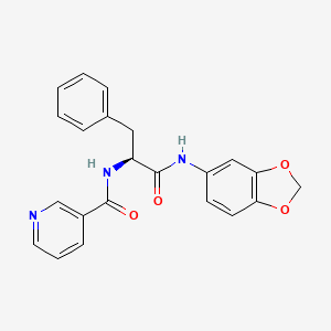 N-1,3-benzodioxol-5-yl-Nalpha-(pyridin-3-ylcarbonyl)-L-phenylalaninamide