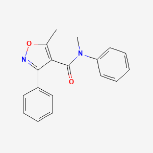 N,5-dimethyl-N,3-diphenyl-1,2-oxazole-4-carboxamide