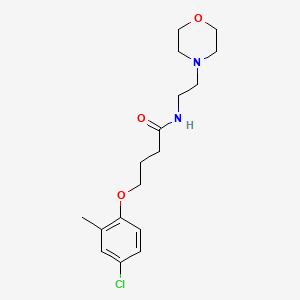 molecular formula C17H25ClN2O3 B11168648 4-(4-chloro-2-methylphenoxy)-N-[2-(morpholin-4-yl)ethyl]butanamide 