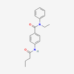 4-(butanoylamino)-N-ethyl-N-phenylbenzamide