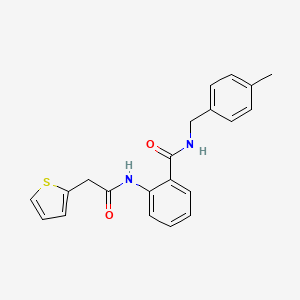 N-(4-methylbenzyl)-2-[(thiophen-2-ylacetyl)amino]benzamide