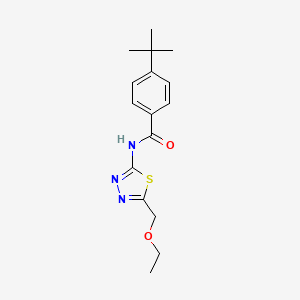 4-tert-butyl-N-[5-(ethoxymethyl)-1,3,4-thiadiazol-2-yl]benzamide