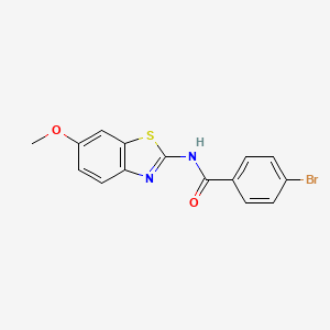 4-bromo-N-(6-methoxy-1,3-benzothiazol-2-yl)benzamide