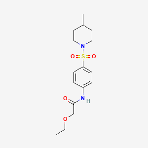 2-ethoxy-N-{4-[(4-methylpiperidin-1-yl)sulfonyl]phenyl}acetamide