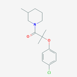 2-(4-Chlorophenoxy)-2-methyl-1-(3-methylpiperidin-1-yl)propan-1-one