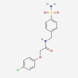 Acetamide, N-((4-(aminosulfonyl)phenyl)methyl)-2-(4-chlorophenoxy)-