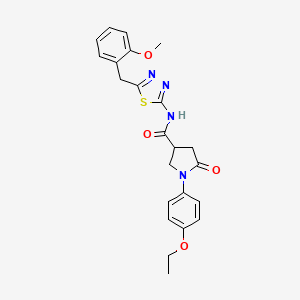 1-(4-ethoxyphenyl)-N-[5-(2-methoxybenzyl)-1,3,4-thiadiazol-2-yl]-5-oxopyrrolidine-3-carboxamide