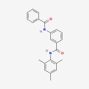 3-benzamido-N-(2,4,6-trimethylphenyl)benzamide