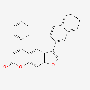 9-methyl-3-(naphthalen-2-yl)-5-phenyl-7H-furo[3,2-g]chromen-7-one