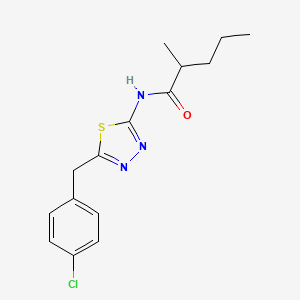 N-[5-(4-chlorobenzyl)-1,3,4-thiadiazol-2-yl]-2-methylpentanamide