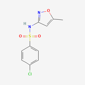 4-chloro-N-(5-methyl-1,2-oxazol-3-yl)benzenesulfonamide