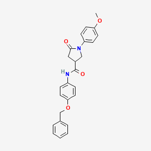 N-[4-(benzyloxy)phenyl]-1-(4-methoxyphenyl)-5-oxopyrrolidine-3-carboxamide