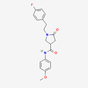 1-[2-(4-fluorophenyl)ethyl]-N-(4-methoxyphenyl)-5-oxopyrrolidine-3-carboxamide