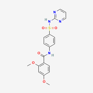 molecular formula C19H18N4O5S B11168901 2,4-dimethoxy-N-[4-(pyrimidin-2-ylsulfamoyl)phenyl]benzamide 