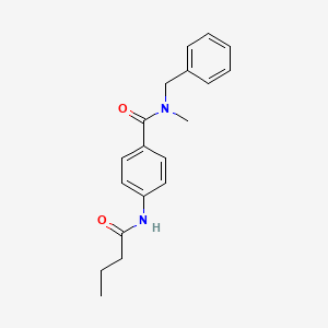 N-benzyl-4-(butanoylamino)-N-methylbenzamide