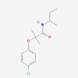 molecular formula C14H20ClNO2 B11168915 N-(butan-2-yl)-2-(4-chlorophenoxy)-2-methylpropanamide 