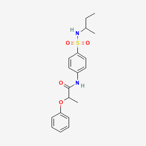 N-[4-(butan-2-ylsulfamoyl)phenyl]-2-phenoxypropanamide