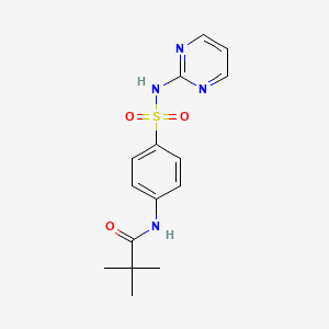 2,2-dimethyl-N-[4-(pyrimidin-2-ylsulfamoyl)phenyl]propanamide