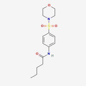 N-[4-(morpholin-4-ylsulfonyl)phenyl]pentanamide