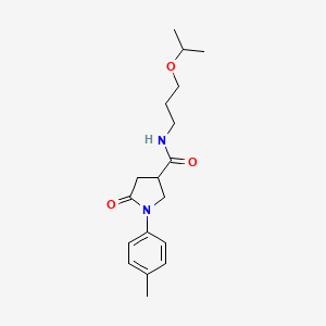 1-(4-methylphenyl)-5-oxo-N-[3-(propan-2-yloxy)propyl]pyrrolidine-3-carboxamide