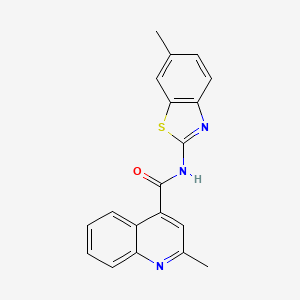 2-methyl-N-[(2Z)-6-methyl-1,3-benzothiazol-2(3H)-ylidene]quinoline-4-carboxamide