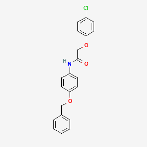 N-[4-(benzyloxy)phenyl]-2-(4-chlorophenoxy)acetamide