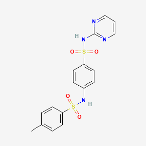 4-methyl-N-[4-(pyrimidin-2-ylsulfamoyl)phenyl]benzenesulfonamide