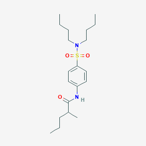 molecular formula C20H34N2O3S B11169049 N-[4-(dibutylsulfamoyl)phenyl]-2-methylpentanamide 