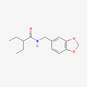 N-(1,3-benzodioxol-5-ylmethyl)-2-ethylbutanamide