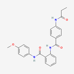 N-(4-methoxyphenyl)-2-({[4-(propanoylamino)phenyl]carbonyl}amino)benzamide