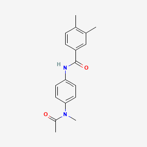 3,4-Dimethyl-N-[4-(N-methylacetamido)phenyl]benzamide