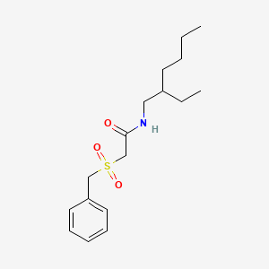 molecular formula C17H27NO3S B11169105 2-(benzylsulfonyl)-N-(2-ethylhexyl)acetamide 