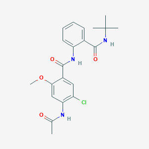 4-(acetylamino)-N-[2-(tert-butylcarbamoyl)phenyl]-5-chloro-2-methoxybenzamide