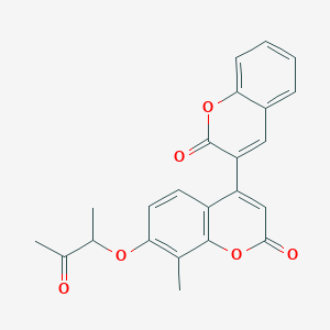 8-methyl-7-(1-methyl-2-oxopropoxy)-4-(2-oxo-2H-chromen-3-yl)-2H-chromen-2-one