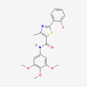 2-(2-fluorophenyl)-4-methyl-N-(3,4,5-trimethoxyphenyl)-1,3-thiazole-5-carboxamide