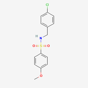 molecular formula C14H14ClNO3S B11169193 N-(4-chlorobenzyl)-4-methoxybenzenesulfonamide 