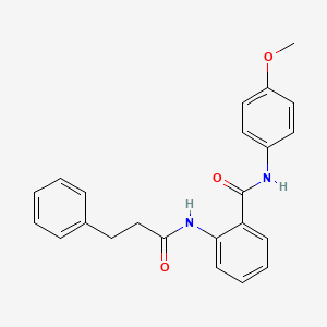 N-(4-methoxyphenyl)-2-[(3-phenylpropanoyl)amino]benzamide