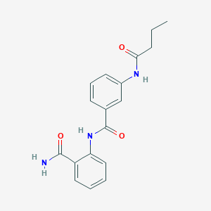 3-(butanoylamino)-N-(2-carbamoylphenyl)benzamide