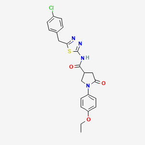 N-[5-(4-chlorobenzyl)-1,3,4-thiadiazol-2-yl]-1-(4-ethoxyphenyl)-5-oxopyrrolidine-3-carboxamide