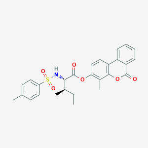 4-methyl-6-oxo-6H-benzo[c]chromen-3-yl N-[(4-methylphenyl)sulfonyl]-L-isoleucinate