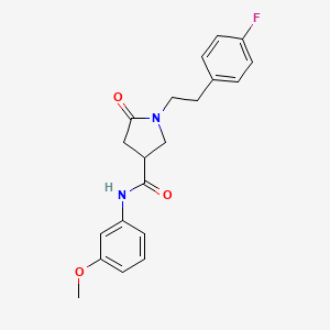 1-[2-(4-fluorophenyl)ethyl]-N-(3-methoxyphenyl)-5-oxopyrrolidine-3-carboxamide